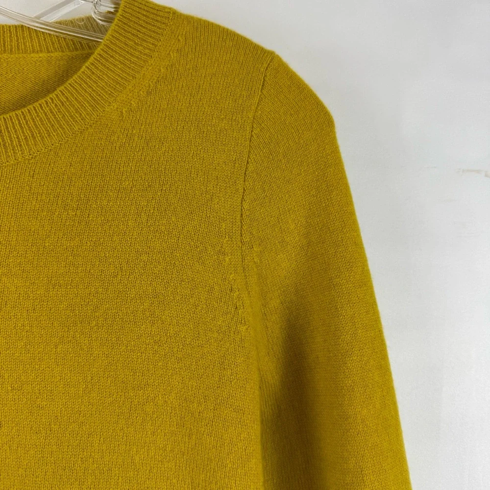 J.Crew Collection Italian Cashmere Sweater Mustard Yellow Women’s‎ XXS